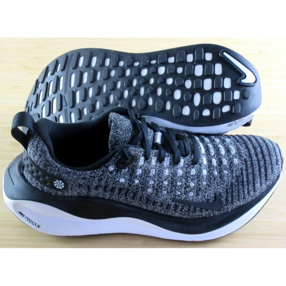 Women's Nike React X Infinity Run 4 Road Running Shoes Black White Sizes NIB - Picture 2 of 7
